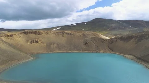 Flying over a caldera Stock-Footage 79509198