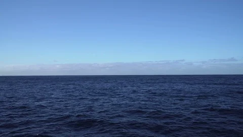 Flying over the calm ocean Stock Footage 86157102