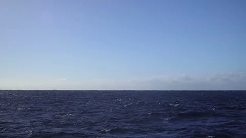 Flying over the calm ocean Stock Footage 86158083