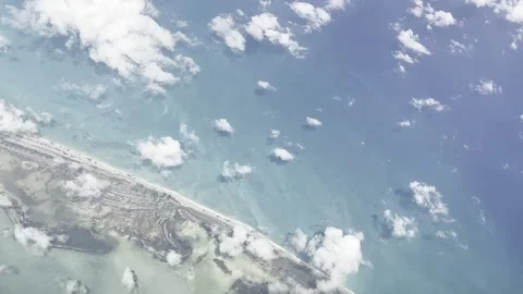 Flying Over the Caribbean Stock Footage 283748203