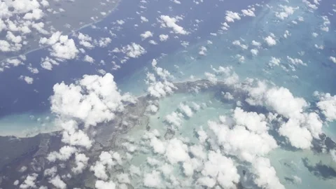Flying Over the Caribbean Stock Footage 283748306