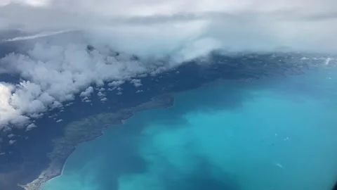 Flying over the caribean see Stock Footage 218977216
