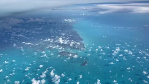 Flying over the caribean see Stock Footage 218977217