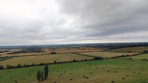 Flying over castle Stock Footage 76953109