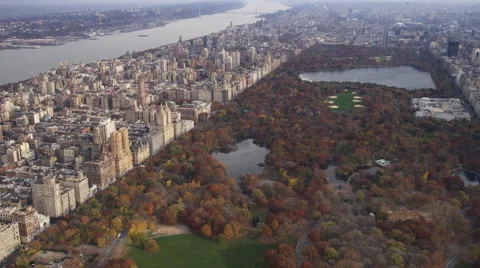 Flying over Central Park. Shot in 2011. Stock Footage 59168612