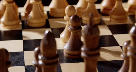 Flying over the chessboard Stock Footage 238776400