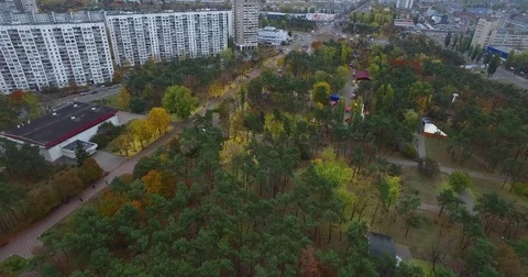 Flying over the city Stock Footage 71412762