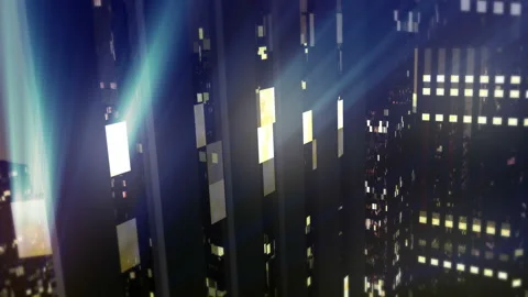 Flying over the city Vidéo 134169675