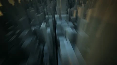 Flying over a city of the future 스톡 동영상 12659255