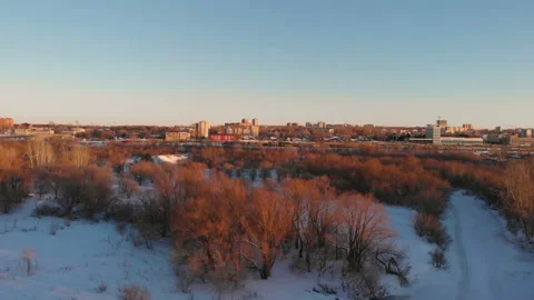 Flying over city park Stock Footage 146541782