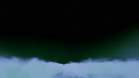 Flying over clouds - blue Stock Footage 205385365