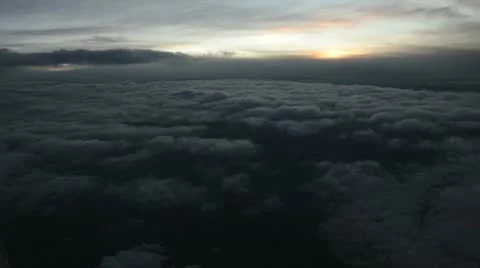 Flying over clouds Stock Footage 10742272