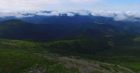Flying over the clouds Stock Footage 65300144