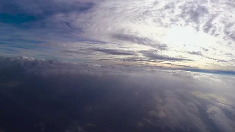 Flying over the clouds Stock Footage 72953253