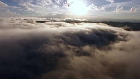 Flying over the clouds Stock Footage 76161180