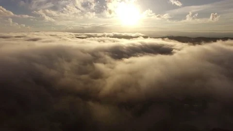 Flying over the clouds Stock Footage 76161539