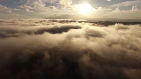 Flying over the clouds Stock Footage 76169214