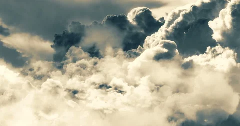 Flying over the clouds Stock Footage 85500487