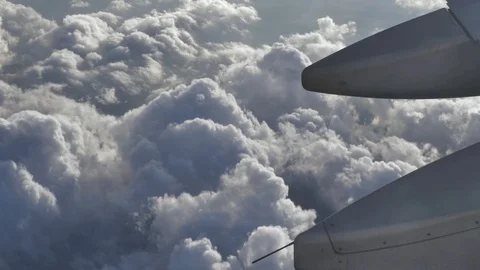 Flying over the clouds Stock Footage 95210192