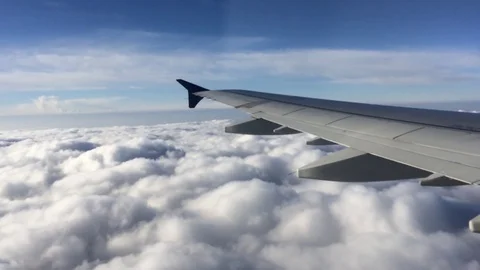 Flying over the Clouds Stock Footage 100404890