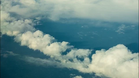 Flying over clouds Stock Footage 123922745