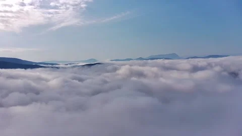 Flying over the clouds Stock Footage 135188745