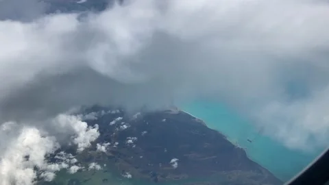 Flying over the clouds Stock Footage 218976345