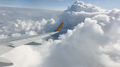 Flying Over The Clouds Stock Footage 244215717