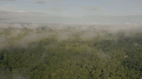 Flying over the clouds in indonesia Stock Footage 69772785