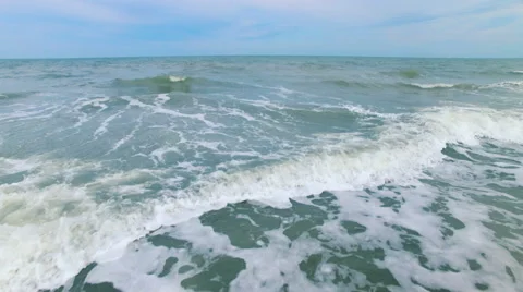 Flying over the coast Video stock 65241159