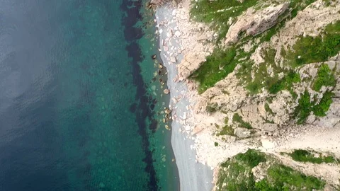 Flying over the coast Stock Footage 118694325