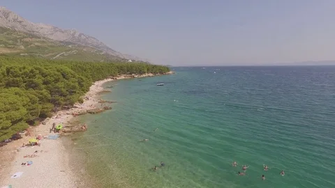Flying over coastline Stock-Footage 78910915