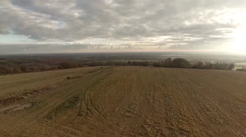 Flying over Countryside Stock Footage 44753600