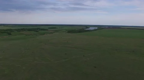 Flying over the countryside Video stock 64678210