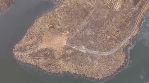 Flying over a Cul de Sac Stock-Footage 46667005