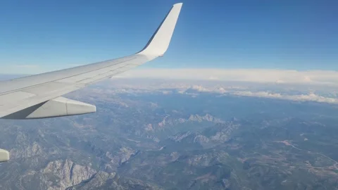 Flying over cumulus clouds Video stock 285967669