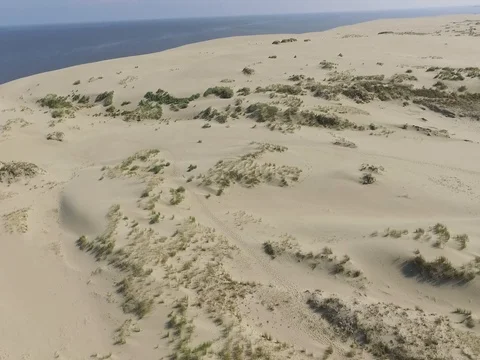 Flying Over Curonian Spit Stock Footage 84967786