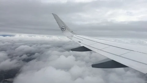 Flying over the dens clouds Stock Footage 126589062