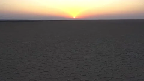 Flying over desert about sunset Stock Footage 146599985
