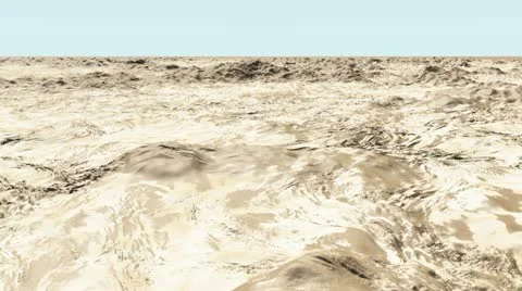 Flying over desert Stock Footage 12522116