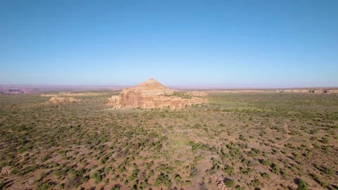 Flying over the Desert Stock Footage 163200773