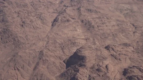 Flying over the desert mountains Stock Footage 73968710