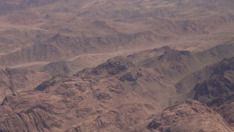 Flying over the desert mountains Stock Footage 73972011