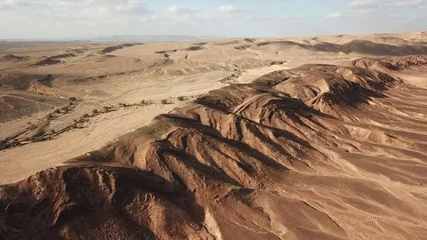 Flying over Desert mountains Stock Footage 111133920