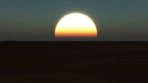 Flying over desert at sunset Stock-Footage 24187502