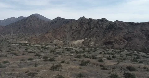 Flying over desolate mountains. Stock Footage 170533254