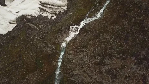 Flying Over Desolate River Wilderness Stock Footage 83477367