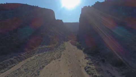 Flying over Diablo Canyon Stock-Footage 79179280