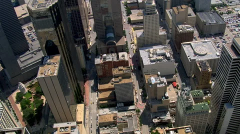 Flying over downtown Dallas, Texas Stock Footage 59463930