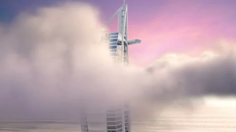 Flying Over Dubai Coast Stock-Footage 61094823